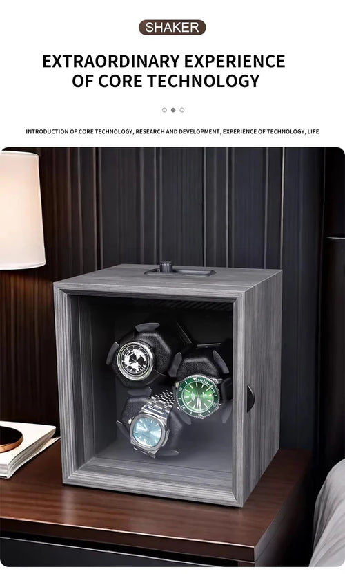 CCZIDONGH Watch Winder - Ebony texture