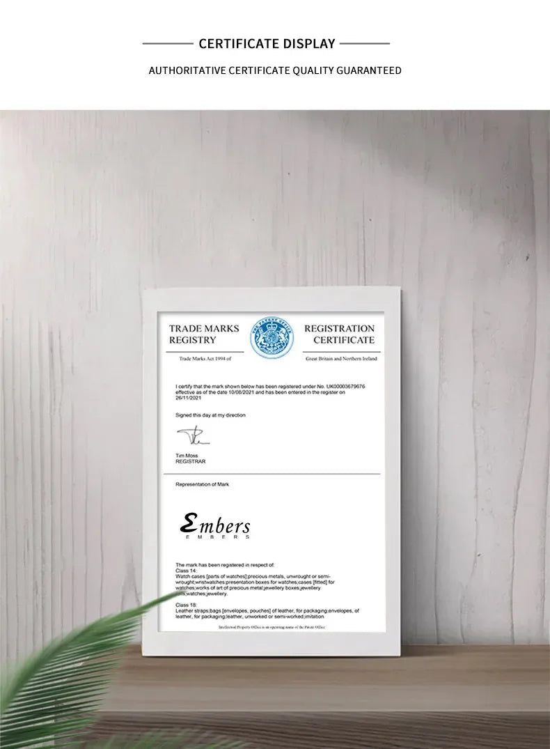 Embers registered trademark certificate
