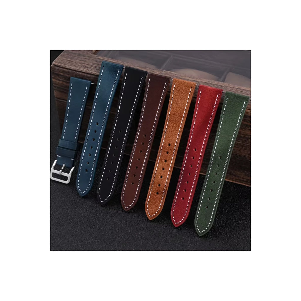 Oil Wax Genuine Leather Watch Strap 2